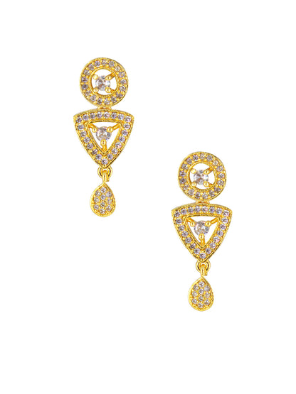 Gold Plated Designer AD Jewellery Set