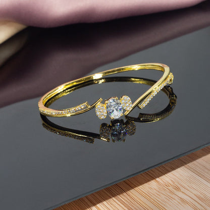 AD Statement Gold Plated Trendy Bracelet