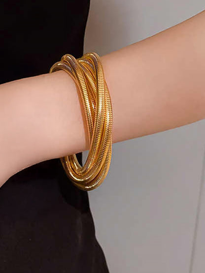 5 Layered Spiral Bracelet