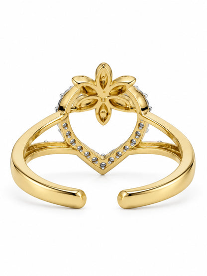 Gold Plated AD Finger Ring for Women