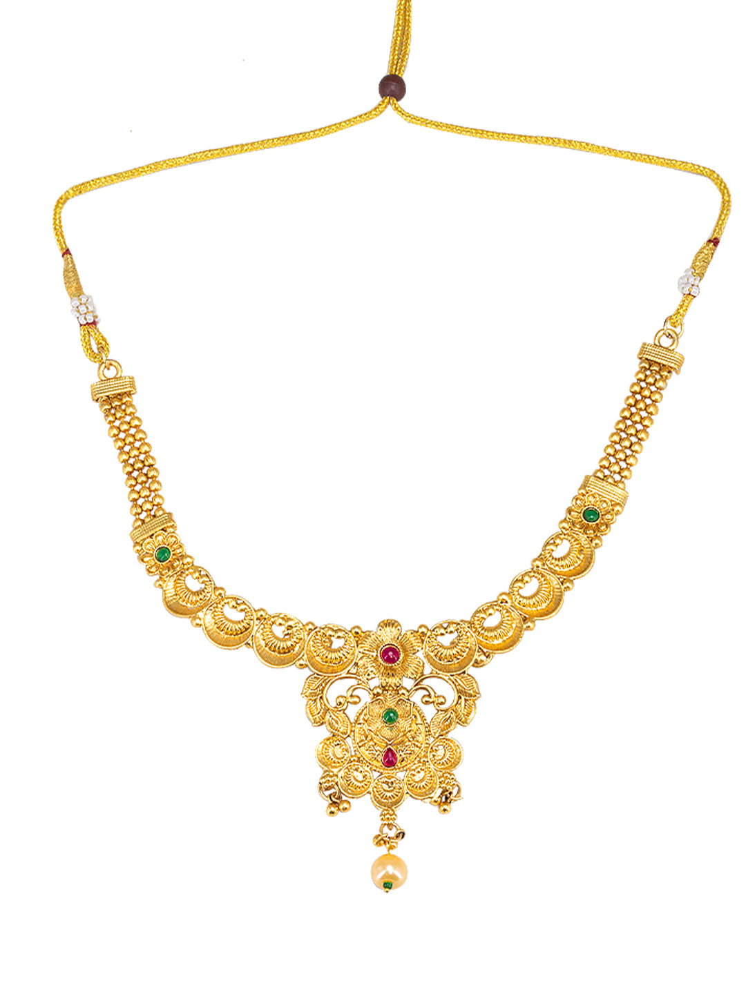 Kundan Temple Bridal Jewellery Set