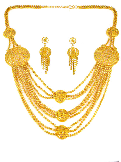 Traditional & Minimal Gold-Plated Jewellery Set for Women