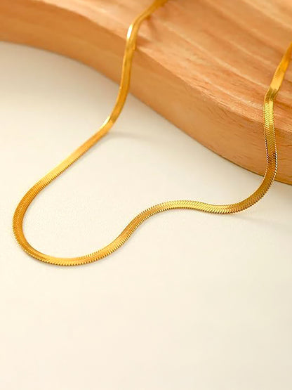 Minimal Stainless Steel Snake Chain Necklace