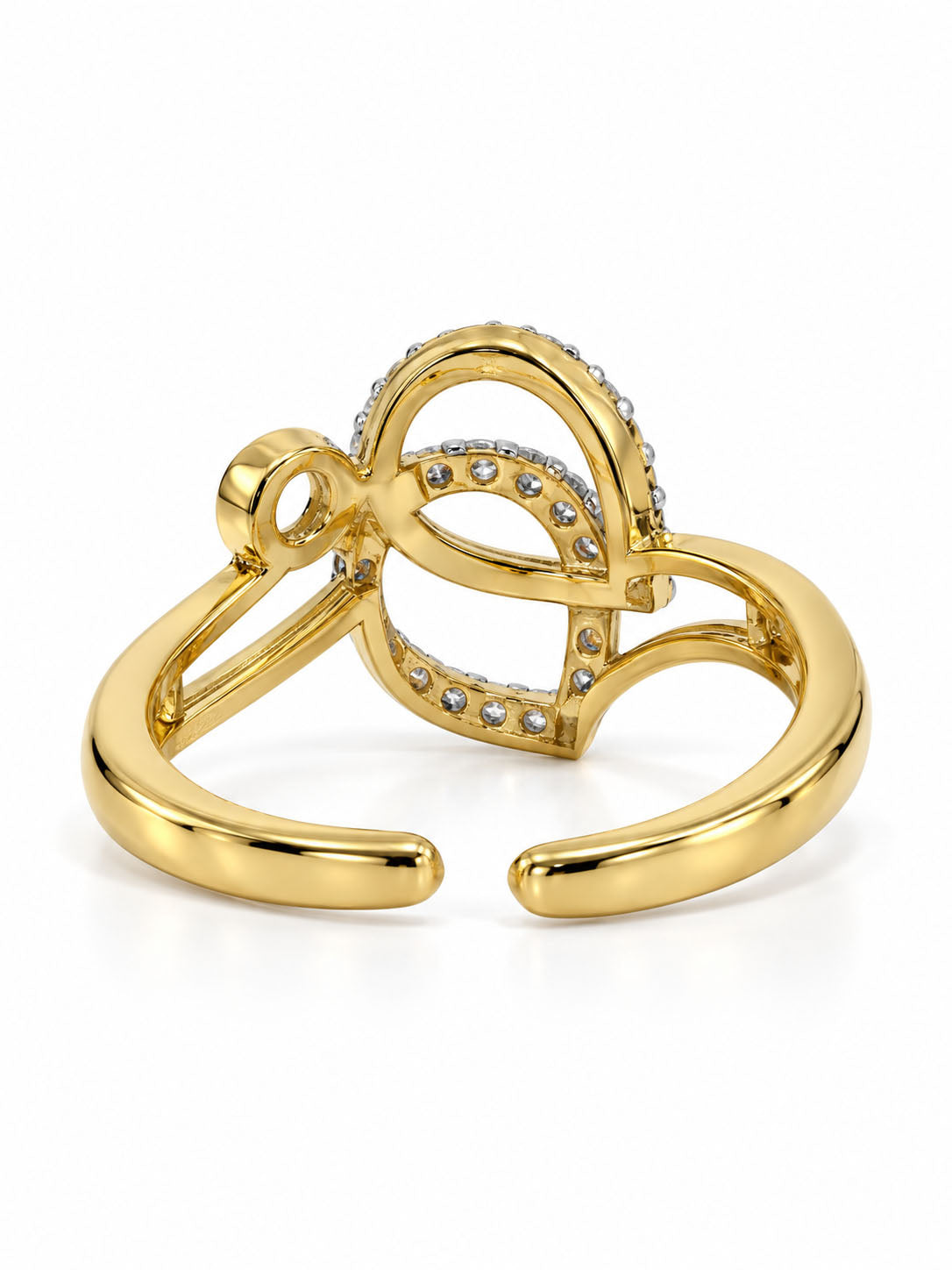 Gold Plated AD Finger Ring for Women