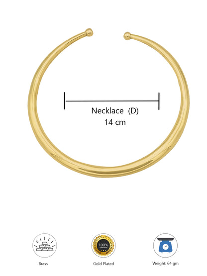 Minimal Round Hasli Necklace