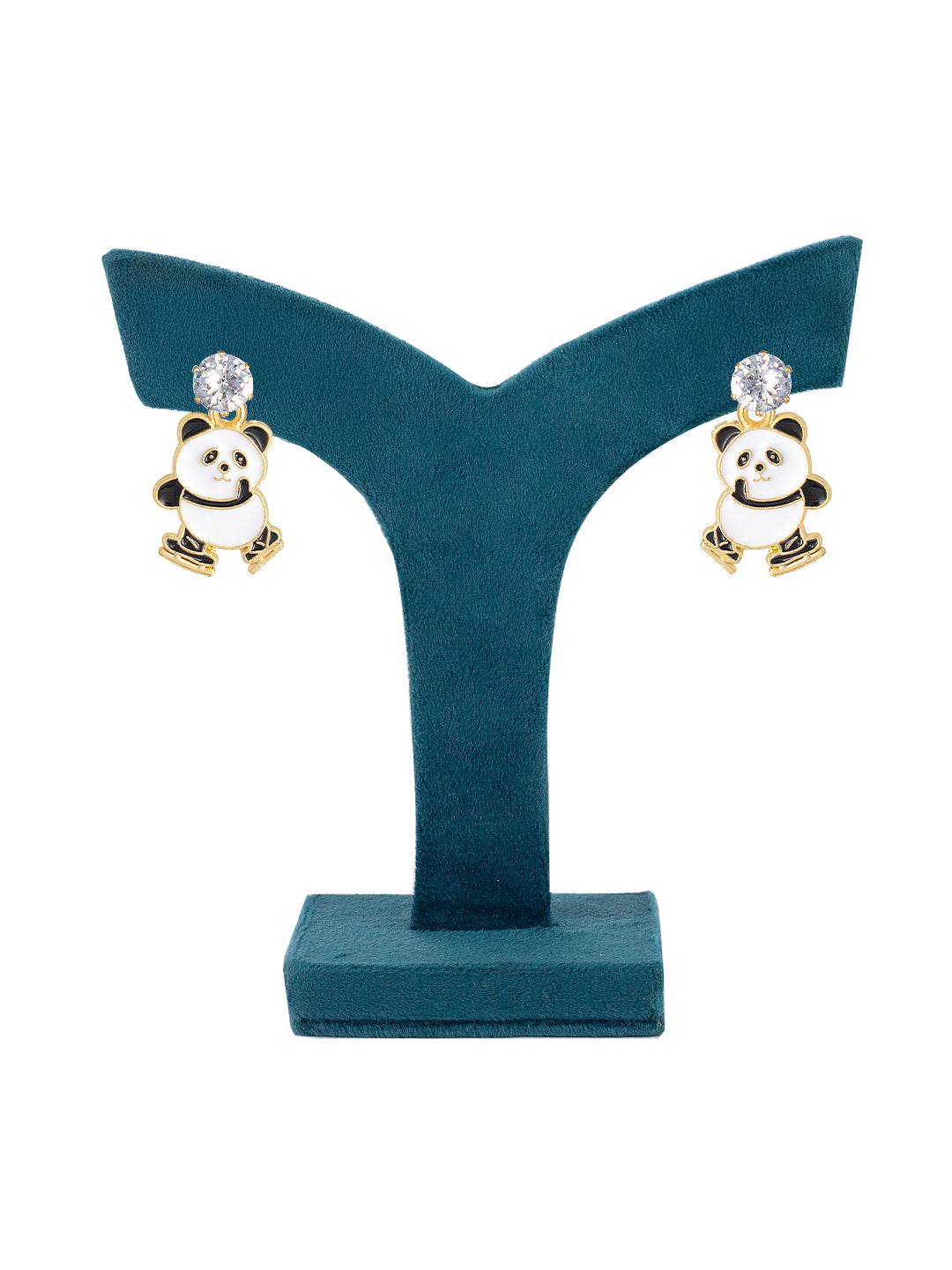 Set Of 3 Cute Panda Earrings For Girls
