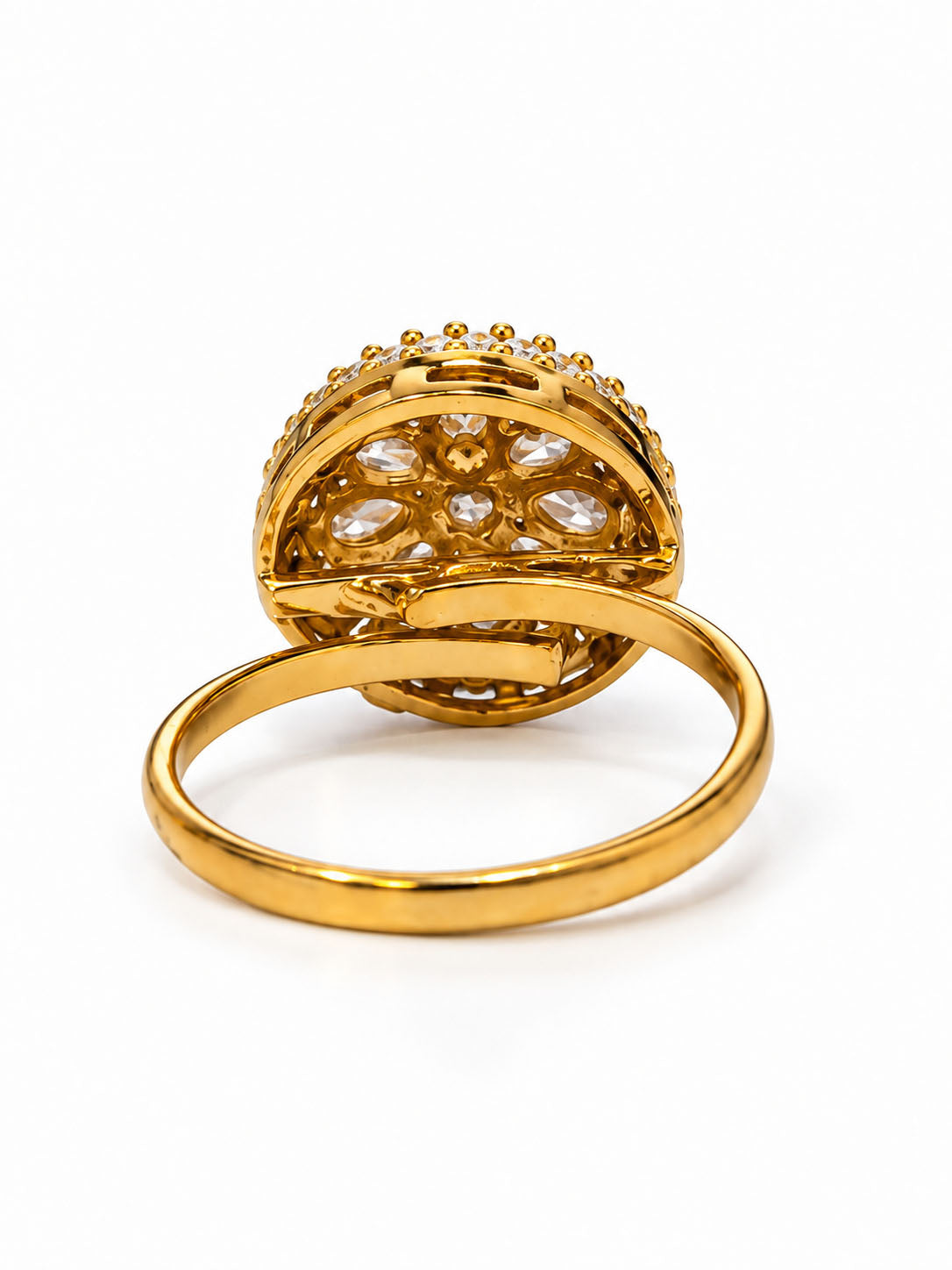 22K Gold Plated AD Finger Ring for Women