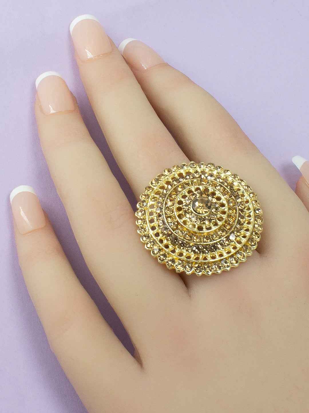 Gold Plated CZ Jewellery Set