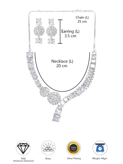 American Diamond Designer Premium Party Jewellery Set