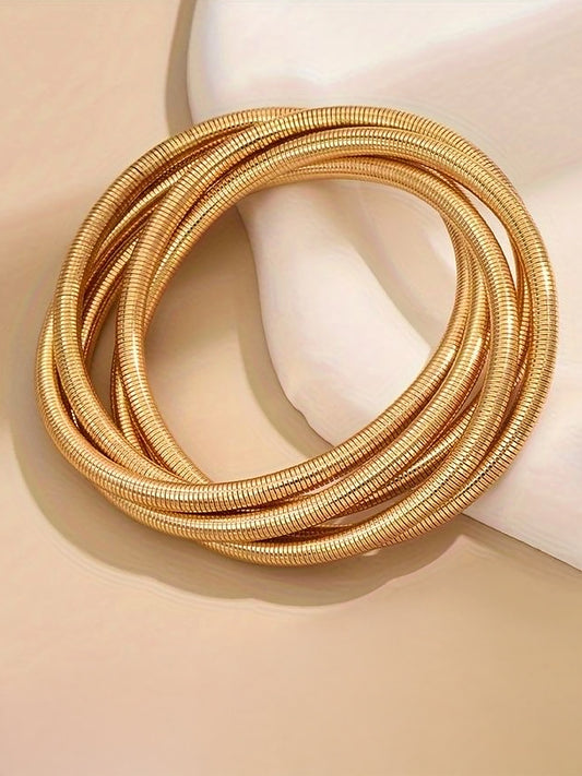 5 Layered Spiral Bracelet