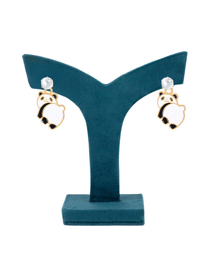 Set of 3 Cute Panda Earrings For Women and Girls