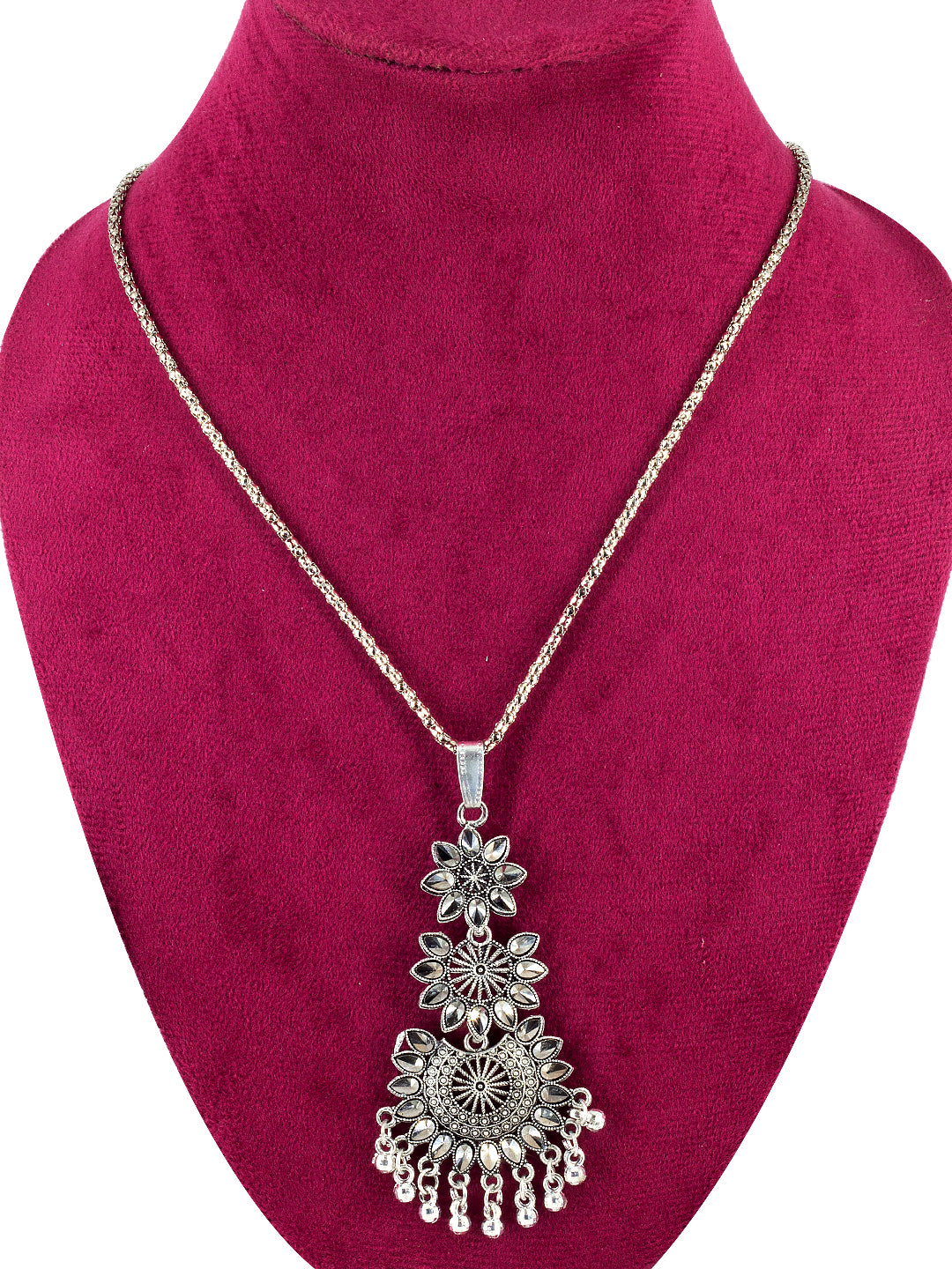 Set of 3 Oxidised Statement Long Necklaces