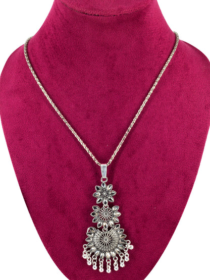 Set of 3 Oxidised Statement Long Necklaces