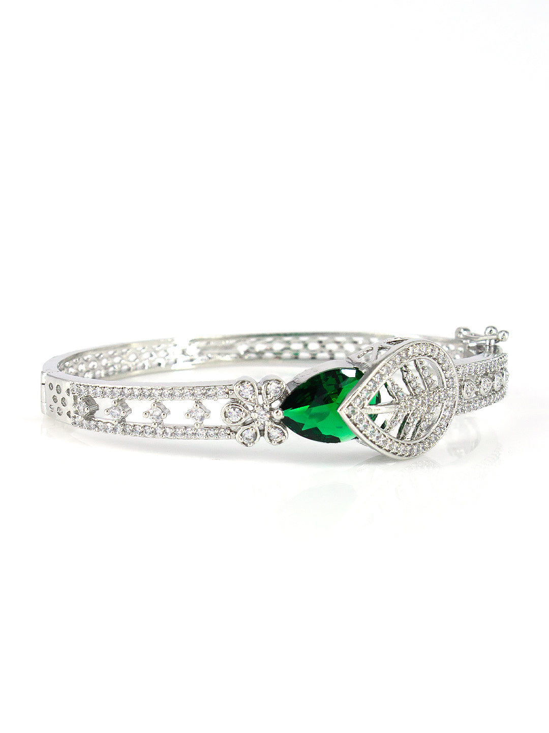American Diamond Silver Plated Floral and Ethnic Design For Women and Girls
