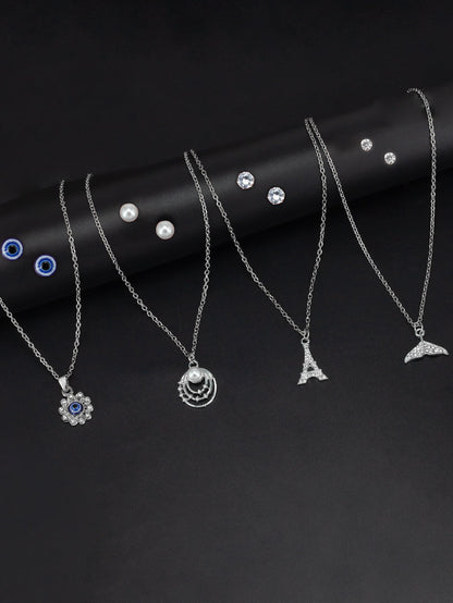 Pack of 4 Pendants & Earrings Set Gift