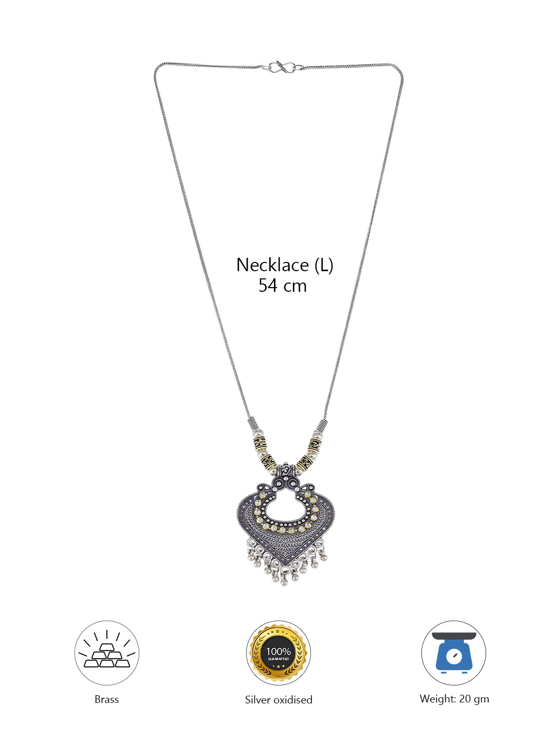 Oxidized Statement Chain Necklace