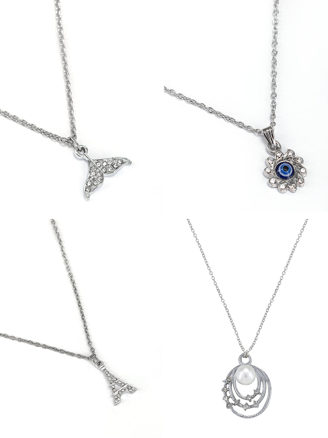 Pack of 4 Pendants & Earrings Set Gift