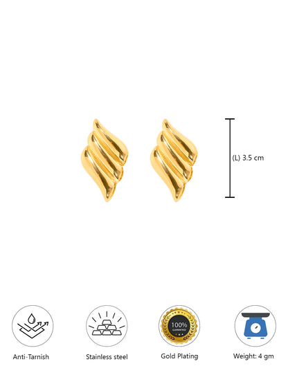 Stainless Steel Anti Tarnish Quirky Stud Earrings