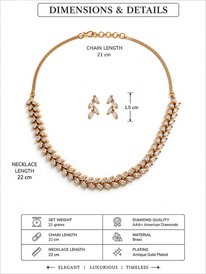 South Indian Gold Plated AD Jewellery Set for Women