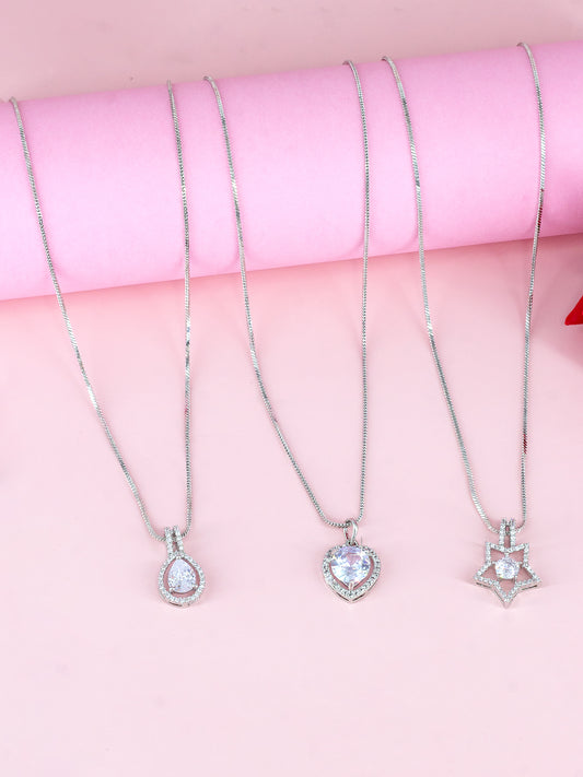 Pack of 3 Geometric AD Pendants