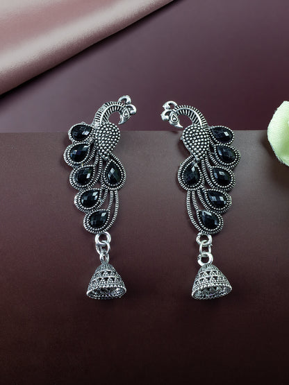Pack of Eight Multicolour Jhumki & Drop Earrings