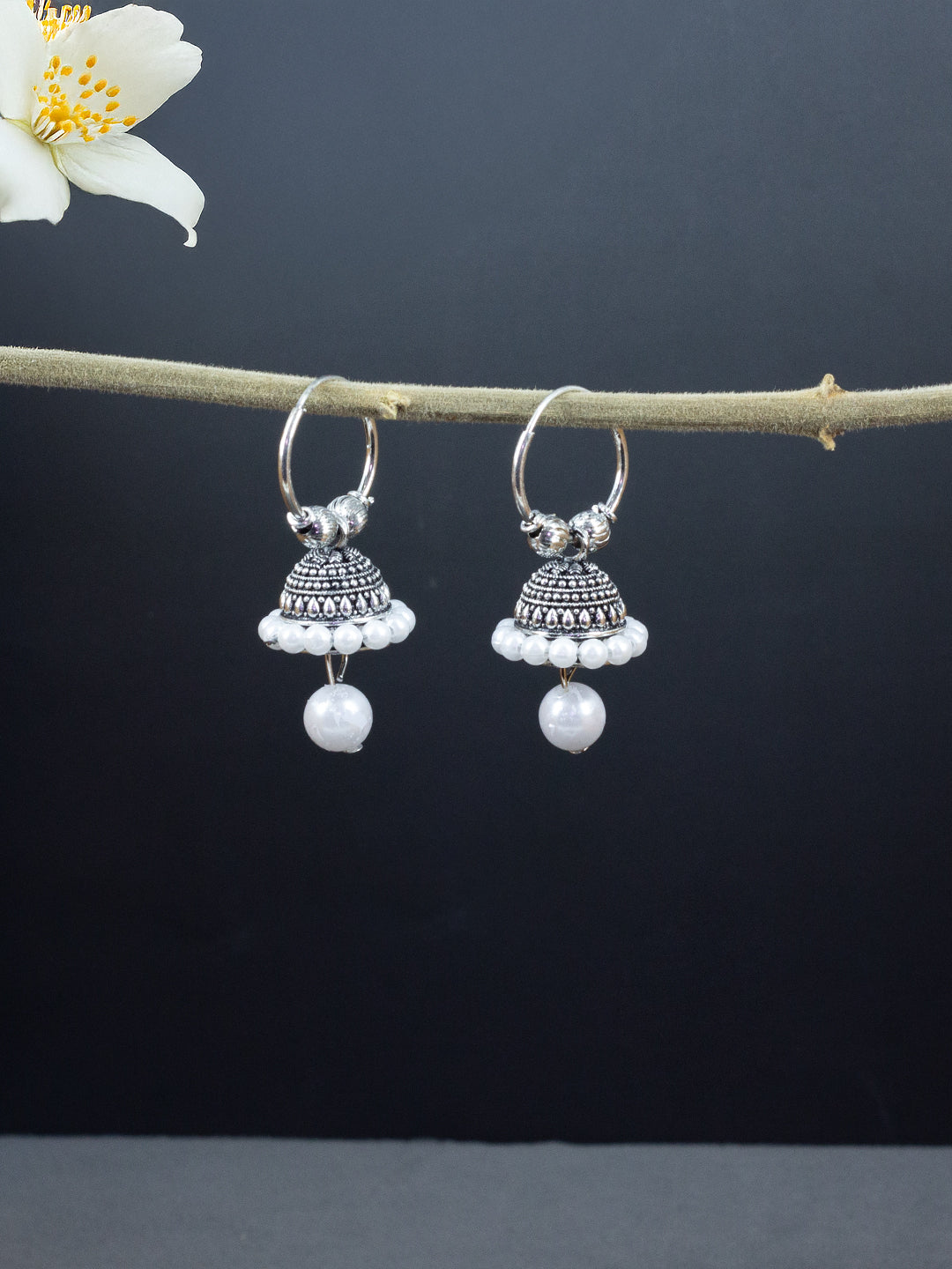 Pack of Six Small Jhumki Earrings