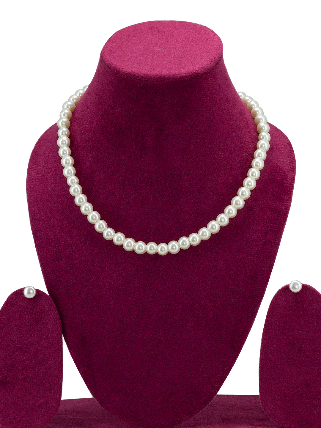 Gold Plated Pearl Beaded Moti Mala Trendy Necklace & Earrings