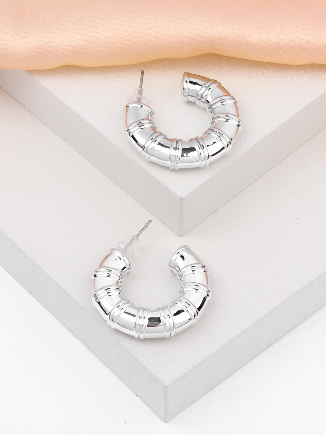Chunky Half Hoop Earrings