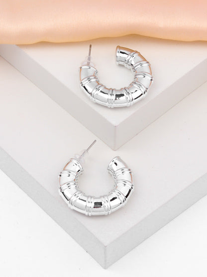 Chunky Half Hoop Earrings