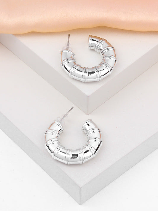 Chunky Half Hoop Earrings