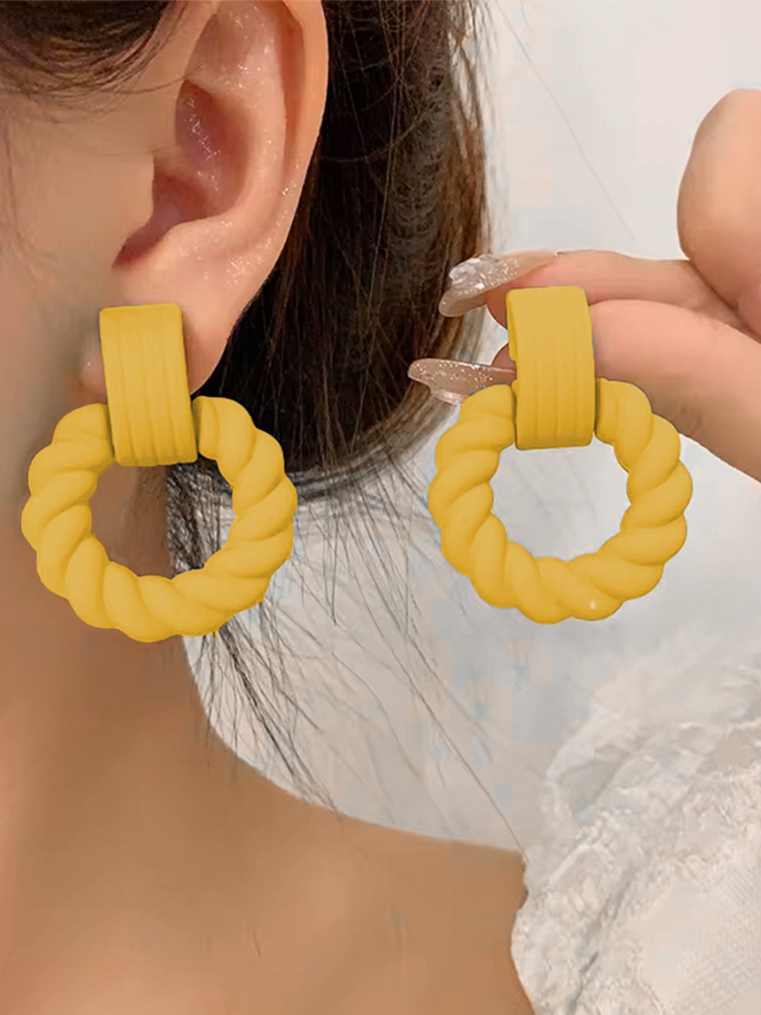 Pack of 12 Multi Colour Drop, Hoop & Studs Earrings