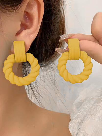 Pack of 12 Multi Colour Drop, Hoop & Studs Earrings