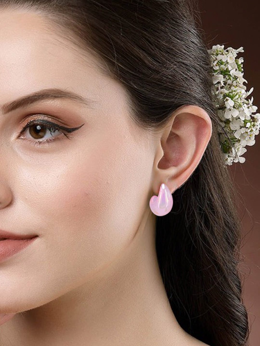 Pink Chunky Doom Earrings