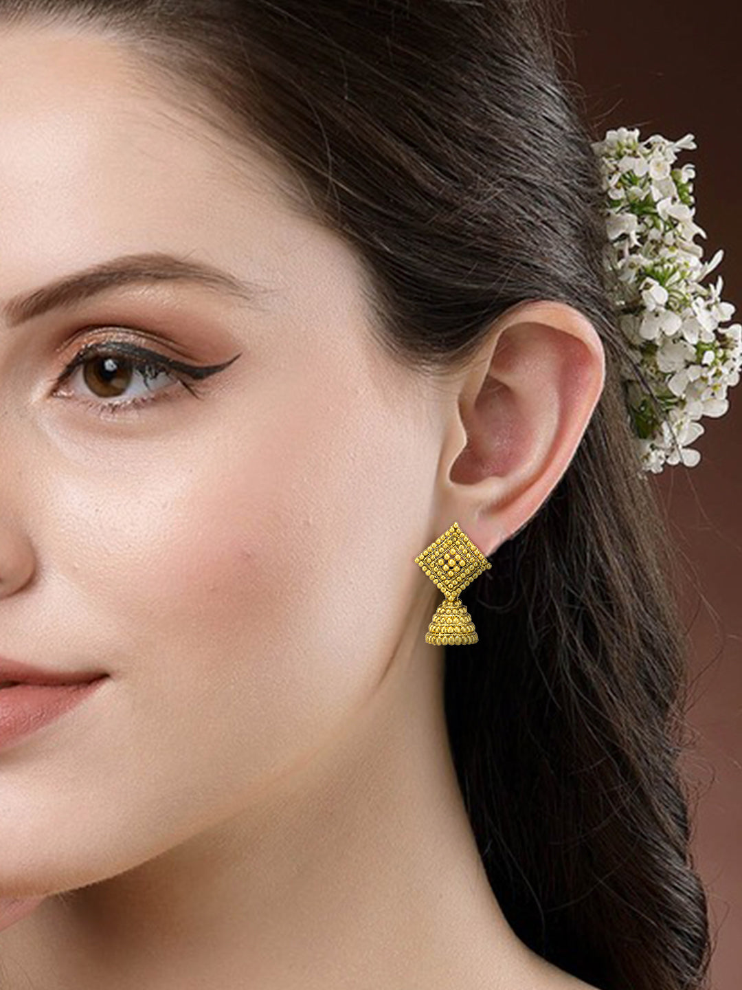 Square Jhumka Earrings