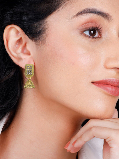 Pack of 6 Gold Plated Hoop, Jhumkas & Studs Earrings