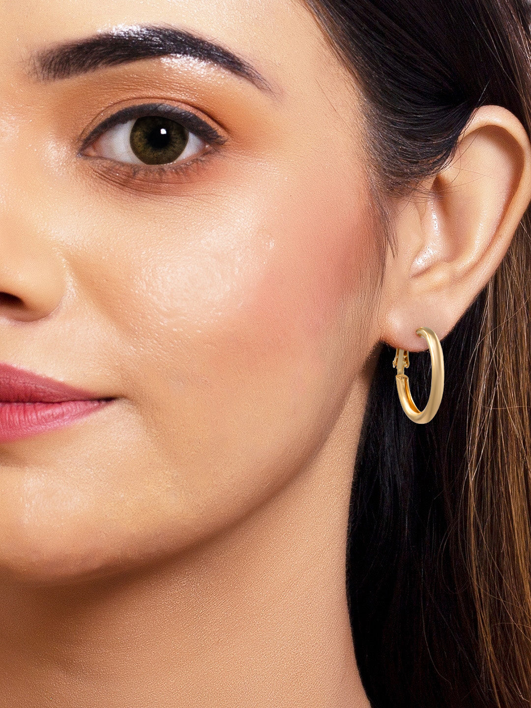 Gold Plated Hoop Earrings