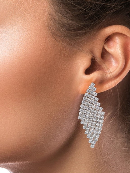 Silver Plated CZ Studded Jewellery Set