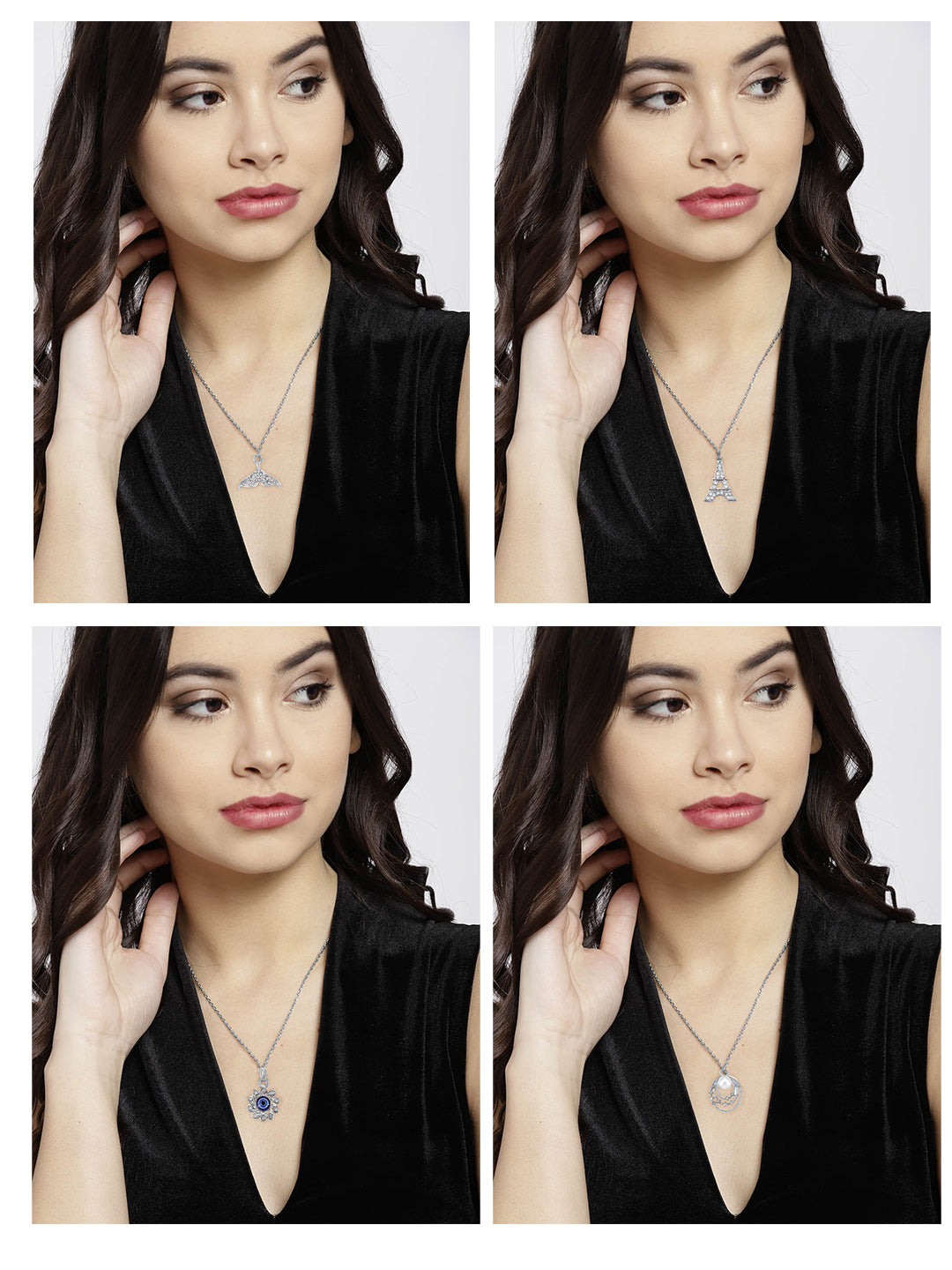 Pack of 4 Pendants & Earrings Set Gift