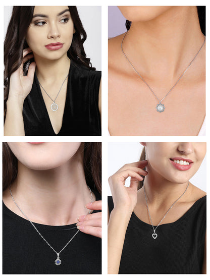 Pack of 4 Pendants & Earrings Set Gift
