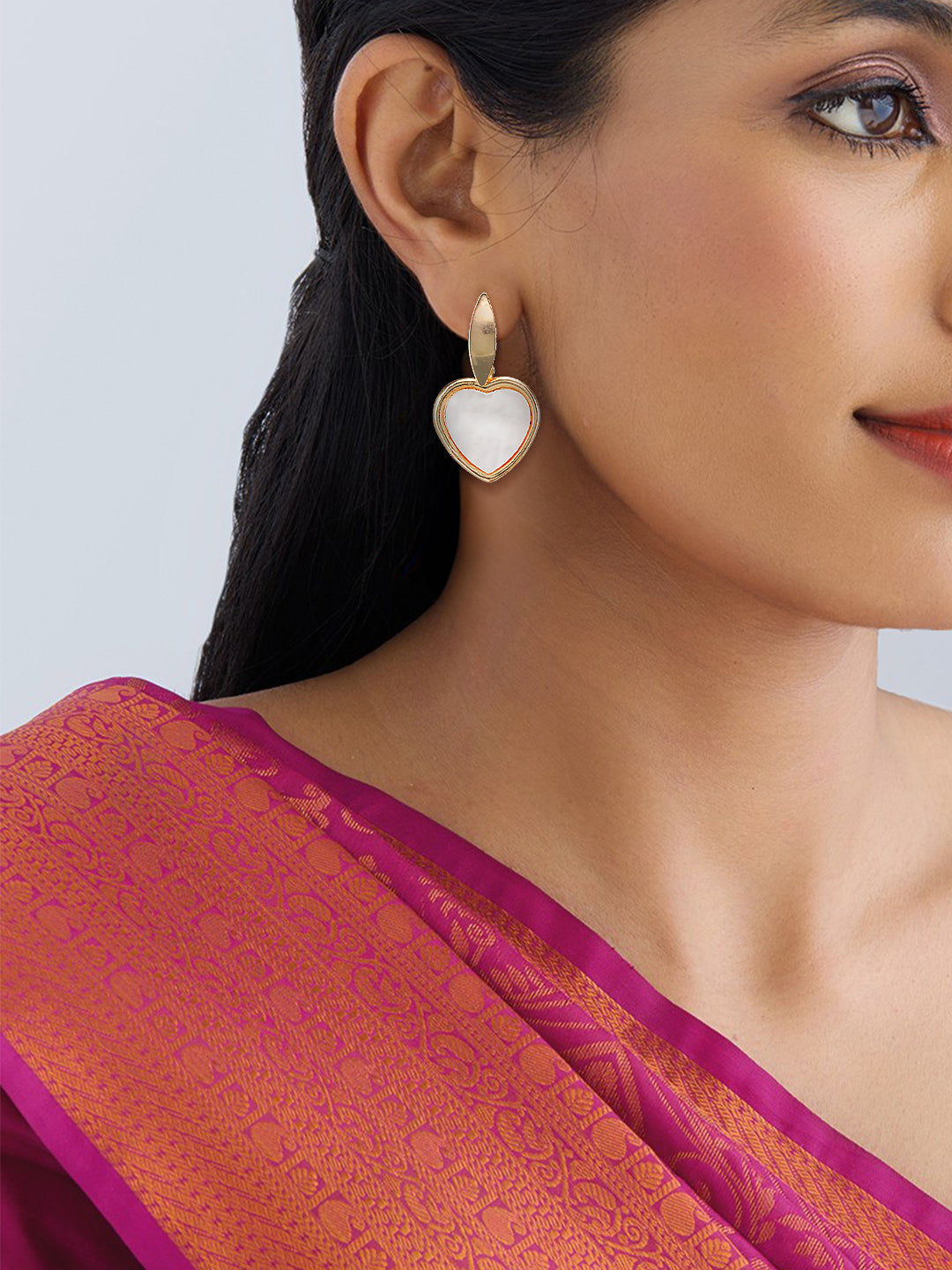 Heart Drop Earrings