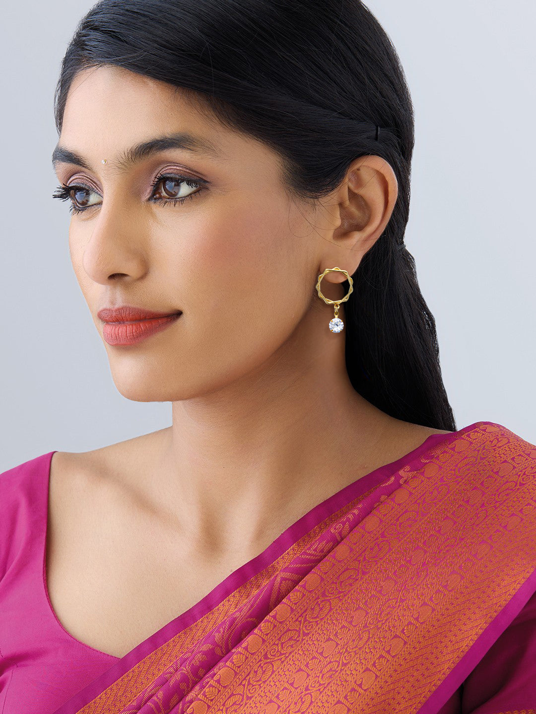 CZ Drop Earrings