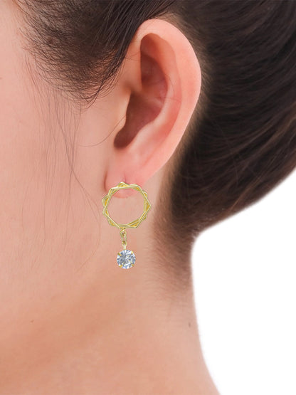 Pack of 6 Gold Plated Hoop, Jhumkas & Studs Earrings