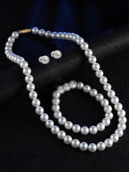 Faux Pearls Jewellery Set