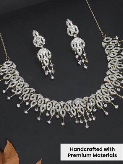 American Diamond Chandelier Jewellery Set